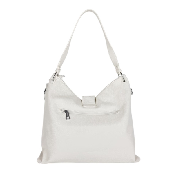 Бяла чанта тип торба- Mika White 11905