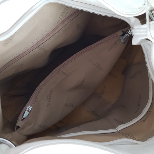 Бяла чанта тип торба- Mika White 11905