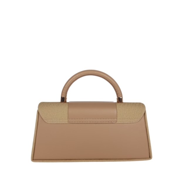 Стилна кафява чанта тип куфарче- Des Brown 11906