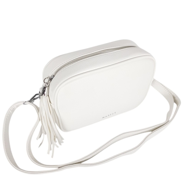 Бяла чанта за през рамо- Maxfay 11910