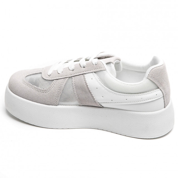 Бели кецове с мрежа- Klara White 11918