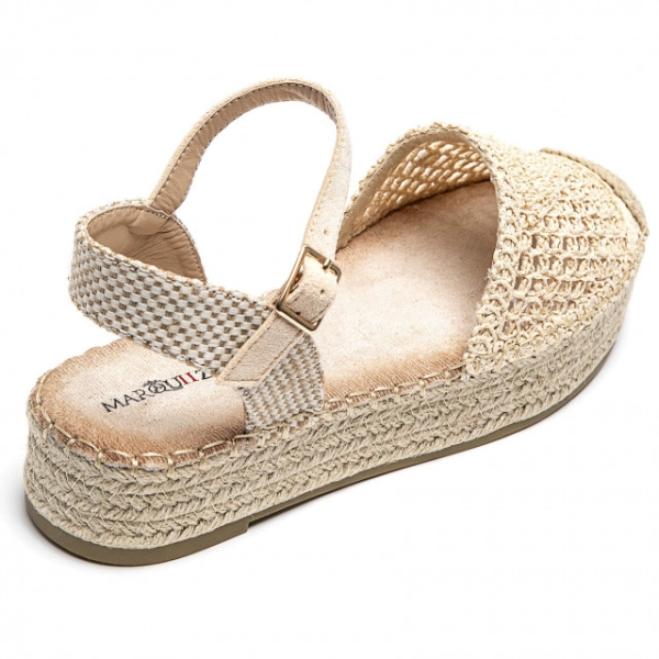 Дамски бежови есоадрили- Klara Beige 12005