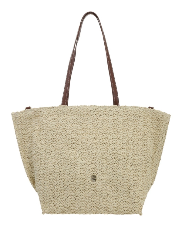 Бежова чанта с дълги дръжки за рамо- Eliq Beige 12168