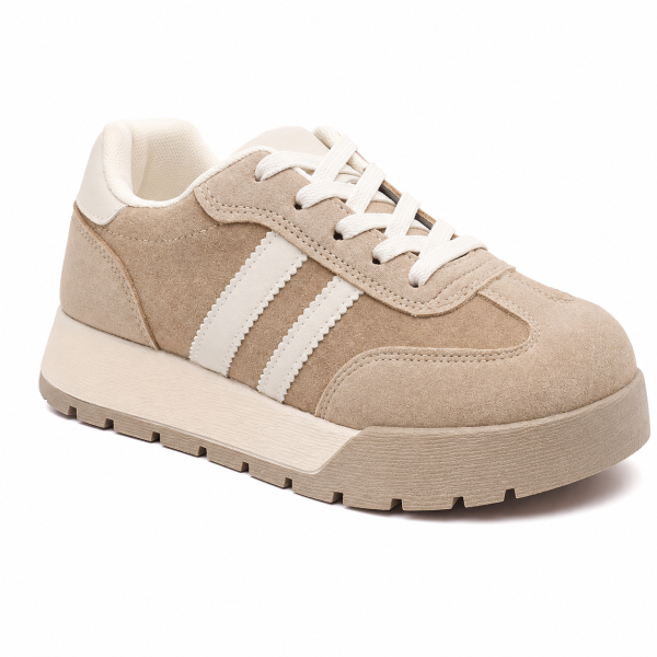Дамски сникърси цвят Каки - Khaki Anita 12244