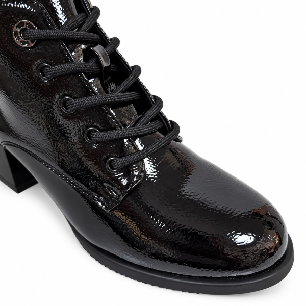 Дамски боти в черен лак- Klodi Black 12368