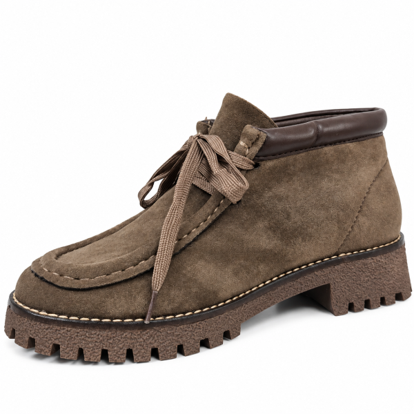 Дамски велурени кларкове- Klara Taupe 12373