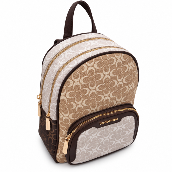 Дамска раница с две отделения- Coco Beige 12397