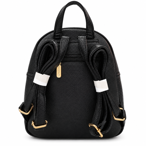 Черна дамска раница с джобове- Frea Black 12399