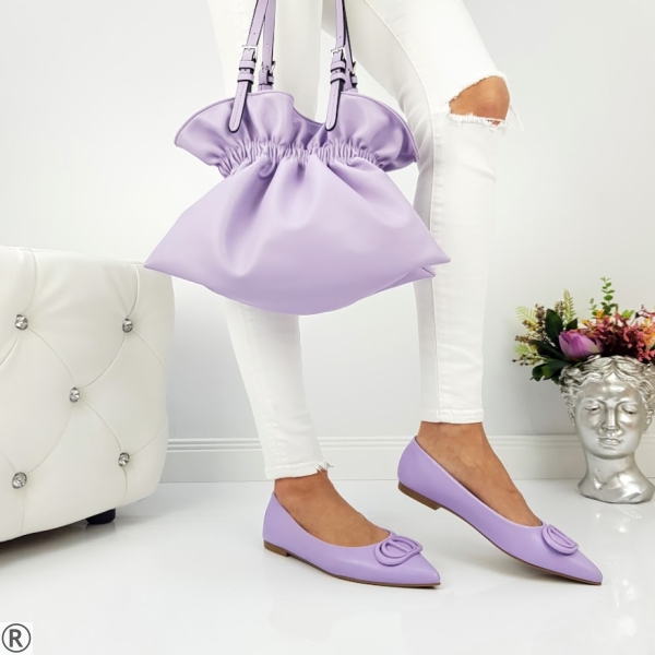 Дамски ежедневни обувки в лилав цвят- Candice Purple