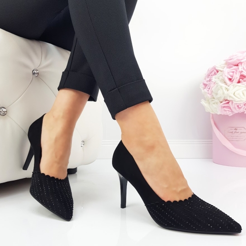 Дамски елегантни обувки в черен цвят- Penni