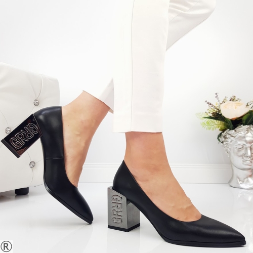 Дамски елегантни обувки в черен цвят- Lemanna Black