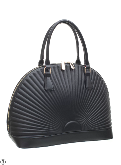 Красива кожена чанта в черен цвят- Amanda Bleck