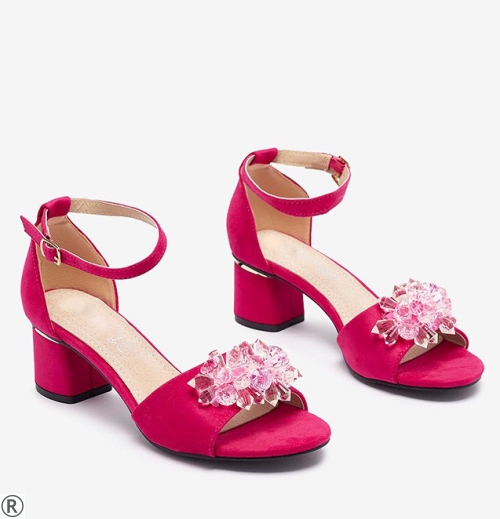 Дамски сандали в цикламен цвят- Julia 