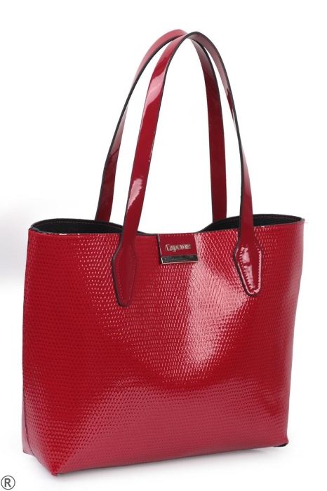 Червена чанта тип торба- Erika Red