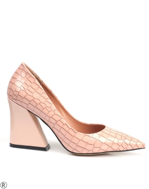 Елегантни обувки в цвят сьомга- Lucy 