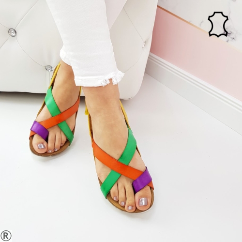 Дамски сандали от естествена кожа- Anju