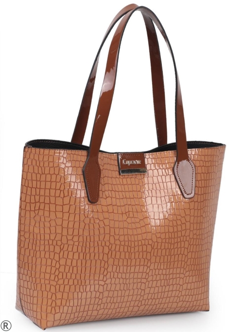 Дамска чанта тип торба в кафяв цвят- Renie Brown