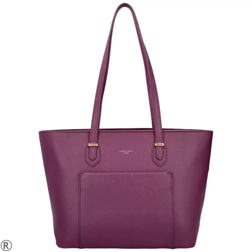 Дамска чанта в лилав цвят- David Jones