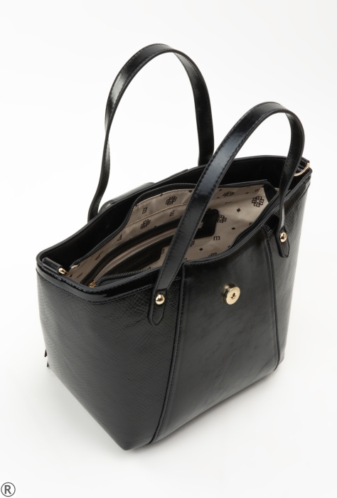 Дамска чанта Monnari- Shopper Black Kroco