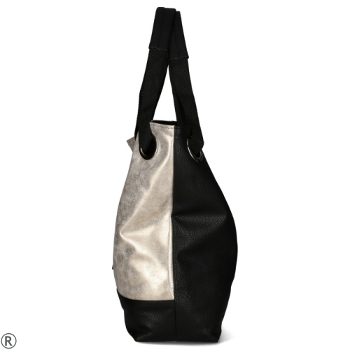 Дамска чанта тип торба- Gold