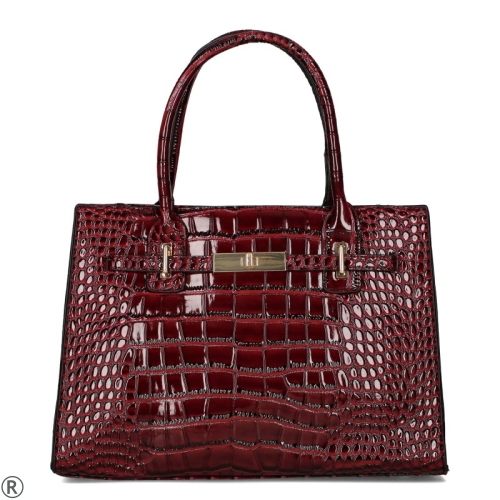 Дамска чанта The Grace Bags- Multi Red Kroco