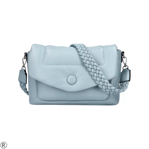 Малка дамска чанта в светло син цвят- Laura Beige