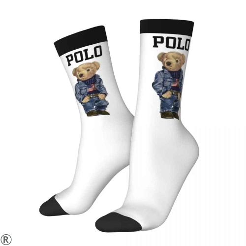 Сет от чорапи с плюшено 3D мече - Americana Polo