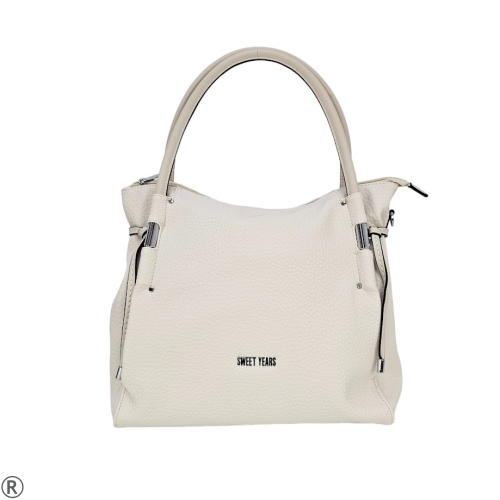 Ежедневна дамска чанта в бял цвят- Izabel White