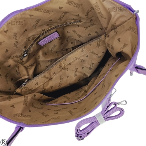 Ежедневна дамска чанта в лилав цвят- Izabel Purple