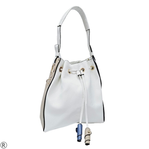 Стилна чанта тип торба в бял цвят- Aneta White
