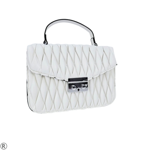 Елегантна чанта в бял цвят- Maylin White