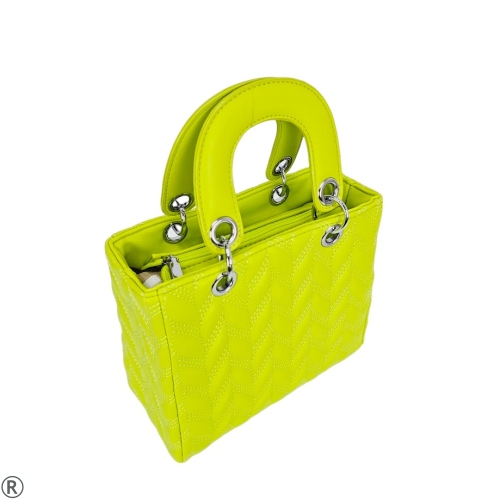 Малка чанта в зелен цвят неон - Steisi Dior