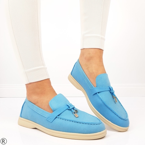 Сини равни обувки- Galina Blue