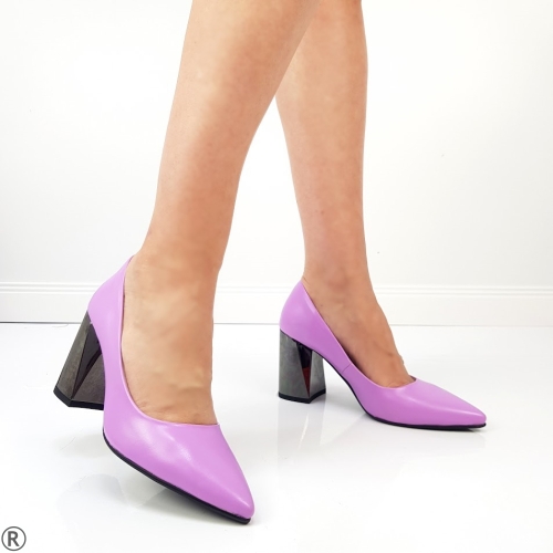 Елегантни обувки в нежен лилав цвят- Eliza Bulgaria
