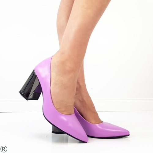 Елегантни обувки в нежен лилав цвят- Eliza Bulgaria