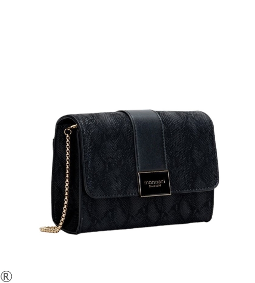 Малка дамска чанта в черен цвят- Mannari Black