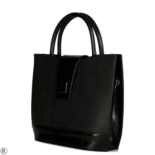 Стилна черна чанта- Reneta Black