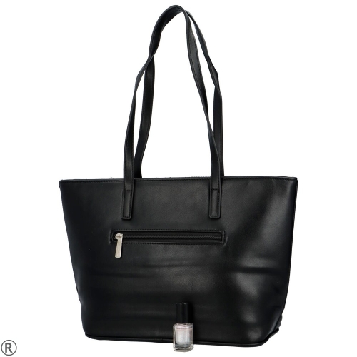 Голяма дамска чанта в черен цвят DAVID JONES- Black
