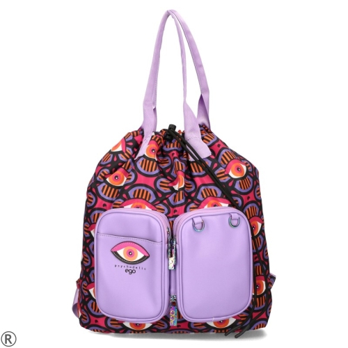 Дамска чанта-раница 2 в 1 - EGO Purple 10373