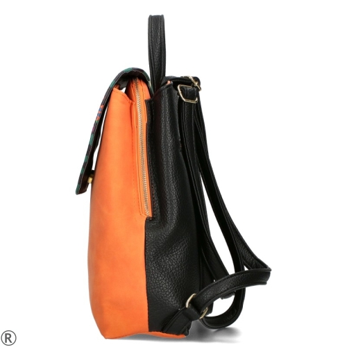 Дамска раница с капак- EGO Orange 10426