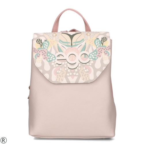 Дамска раница с капак- EGO Pink 10427