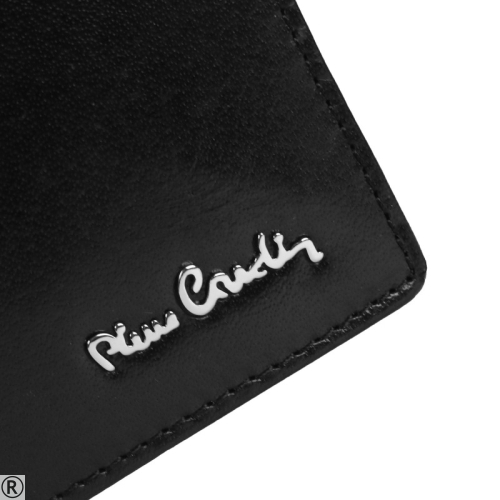 Мъжки черен кожен портфейл- Pierre Cardin 10453