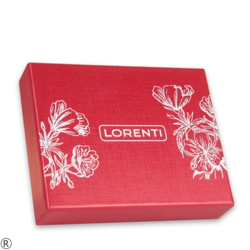Златисто портмоне от естествена кожа- LORENTI 10462