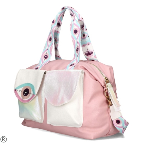 Голяма дамска чанта-сак в розов цвят- EGO Pink 10369