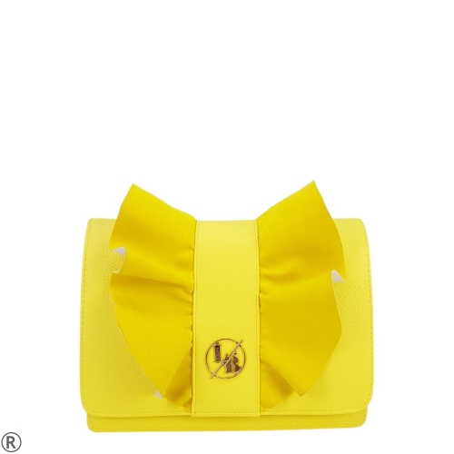 Жълта дамска чанта за през рамо- Laura Biaggi Yellow 10586