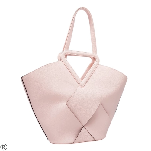 Голяма дамска чанта в розов цвят- Laura Biaggi Pink 10639