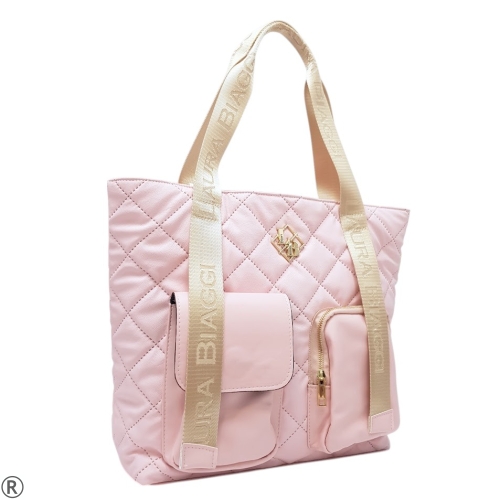 Голяма розова чанта- Laura Biaggi Pink 10650