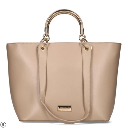 Бежови сандали на ток и платформа- Sindi Beige 10355