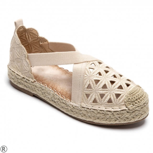 Дамски бежови еспадрили- Harli Beige 11006