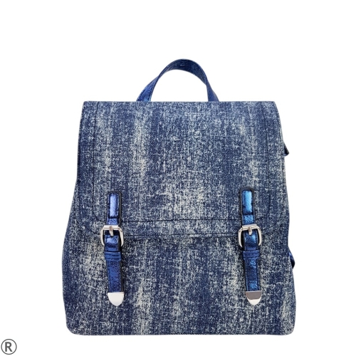 Дънкова дамска раница- Sisi Blue 11038